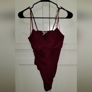 Burgundy Bodysuit